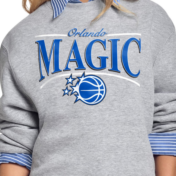 Женская свитшот Orlando Magic Starter Gray Arch Stripe Fleece
