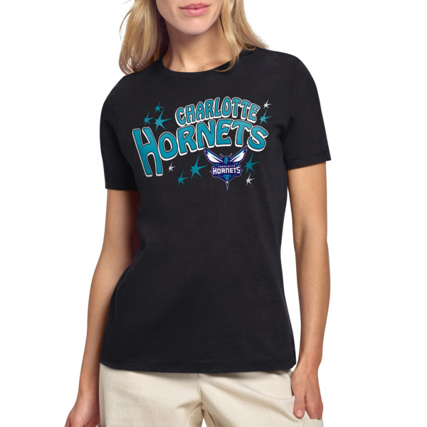 Женская футболка Charlotte Hornets Starter Black Fireworks
