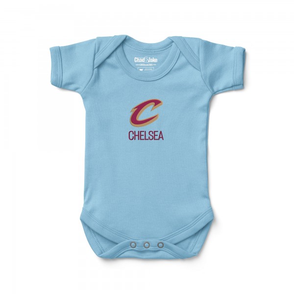 Малышам & Newborn Cleveland Cavaliers Chad & Jake Blue Embroidered Bodysuit