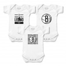 Малышам Brooklyn Nets Chad & Jake Three-Pack Bodysuit Set
