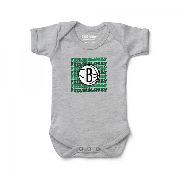 Малышам Brooklyn Nets Chad & Jake Heather Gray Feeling Lucky Bodysuit