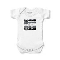 Малышам Brooklyn Nets Chad & Jake White Groovy Bodysuit