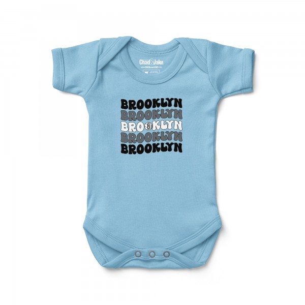 Малышам Brooklyn Nets Chad & Jake Blue Groovy Bodysuit