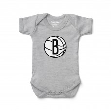 Малышам Brooklyn Nets Chad & Jake Heather Gray Logo Bodysuit