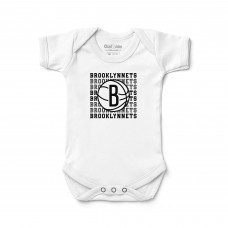 Малышам Brooklyn Nets Chad & Jake White Retro Bodysuit