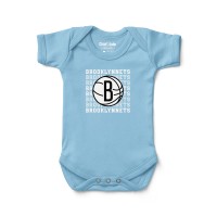 Малышам Brooklyn Nets Chad & Jake Blue Retro Bodysuit