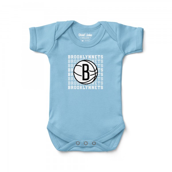Малышам Brooklyn Nets Chad & Jake Blue Retro Bodysuit