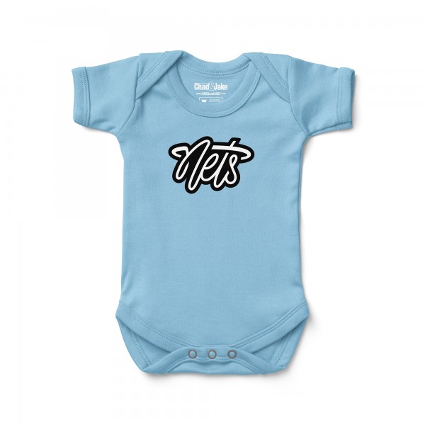 Малышам Brooklyn Nets Chad & Jake Blue Secondary Graphic Bodysuit