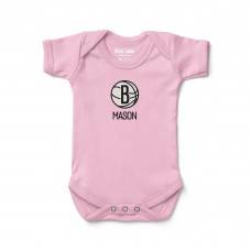 Малышам Brooklyn Nets Chad & Jake Pink Embroidered Personalized Bodysuit