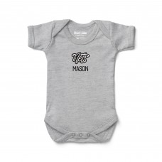 Малышам Brooklyn Nets Chad & Jake Heather Gray Embroidered Personalized Bodysuit