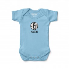 Малышам Brooklyn Nets Chad & Jake Blue Embroidered Personalized Bodysuit