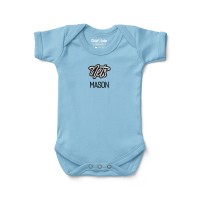 Малышам Brooklyn Nets Chad & Jake Blue Embroidered Personalized Bodysuit