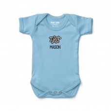 Малышам Brooklyn Nets Chad & Jake Blue Embroidered Personalized Bodysuit