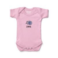 Малышам Orlando Magic Chad & Jake Pink Primary Logo Personalized Bodysuit