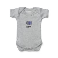Малышам Orlando Magic Chad & Jake Heather Gray Primary Logo Personalized Bodysuit