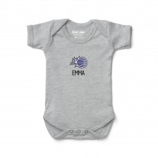 Малышам Orlando Magic Chad & Jake Heather Gray Primary Logo Personalized Bodysuit