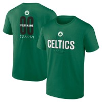 Boston Celtics Kelly Green Center Court Name & Number Custom T-Shirt
