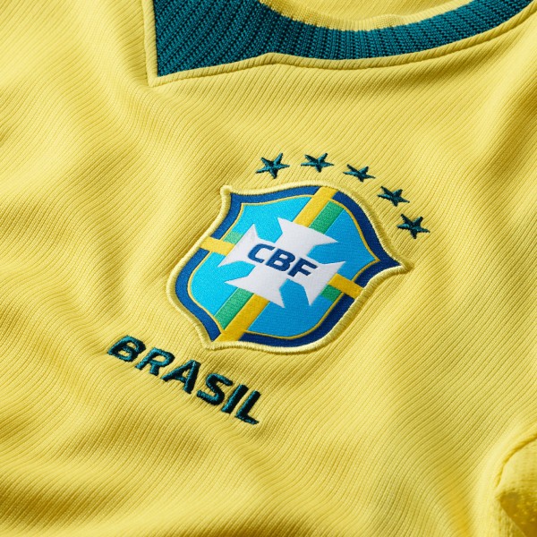 Подростковая Brazil National Team Nike 2026 Home Stadium Replica Jersey - Yellow