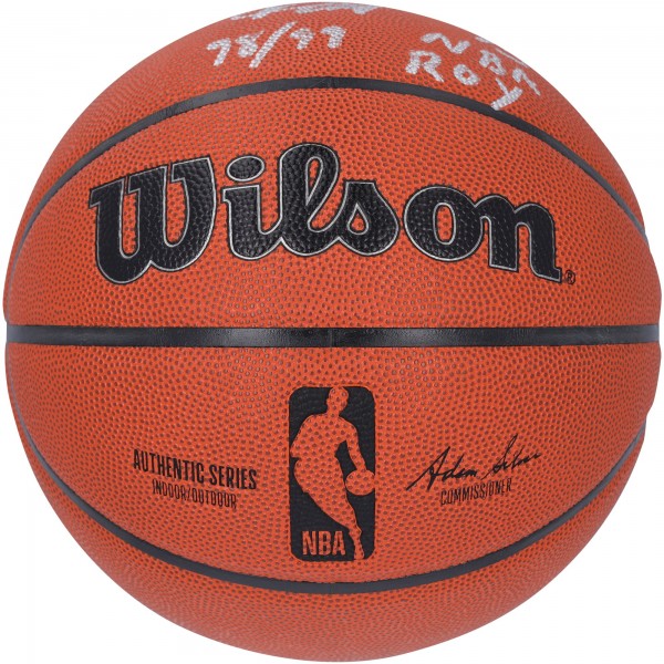 Vince Carter Toronto Raptors Autographed Fanatics Authentic Wilson Authentic Series Indoor/Outdoor Basketball with 98/99 NBA ROY Inscription