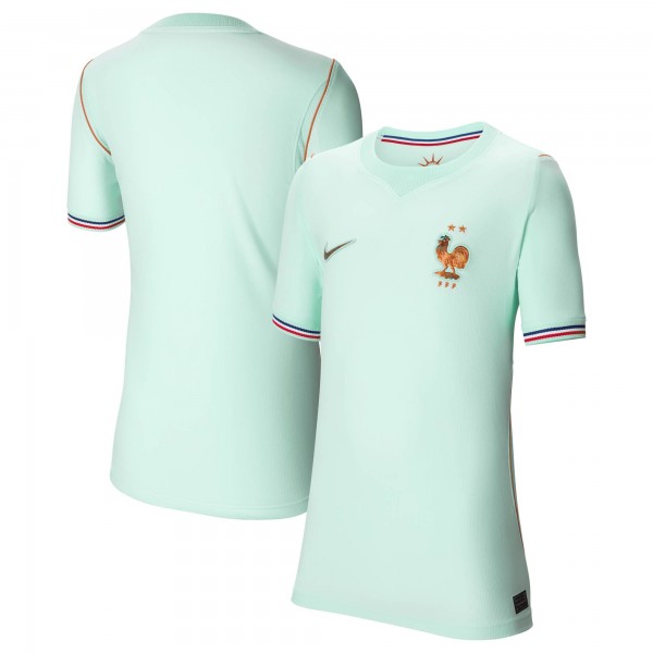 Подростковая France National Team Nike 2026 Away Stadium Replica Jersey - Green