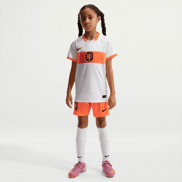 Подростковая Netherlands National Team Nike 2026 Away Stadium Replica Jersey - White