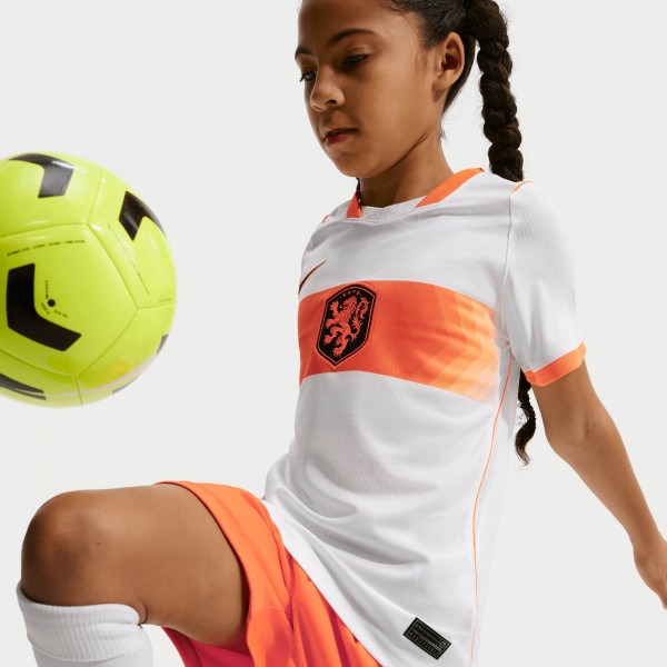 Подростковая Netherlands National Team Nike 2026 Away Stadium Replica Jersey - White