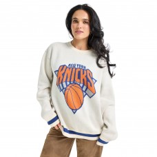 Unisex New York Knicks Terez Cream Oversized Sweater
