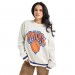 Unisex New York Knicks Terez Cream Oversized Sweater
