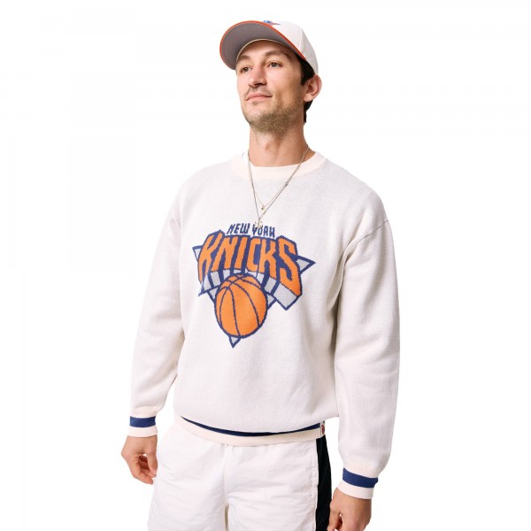 Unisex New York Knicks Terez Cream Oversized Sweater