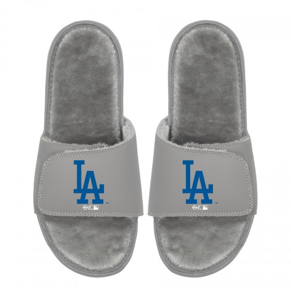 Unisex Los Angeles Dodgers ISlide Logo Fur Slide Sandals