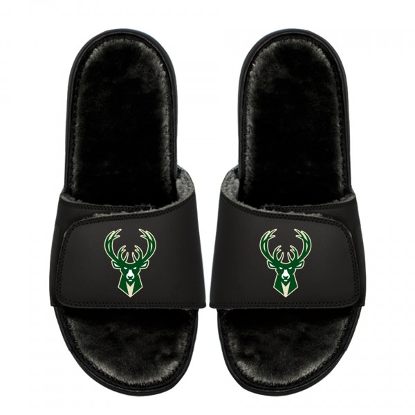 Подростковая Milwaukee Bucks ISlide Logo Fur Slide Sandals