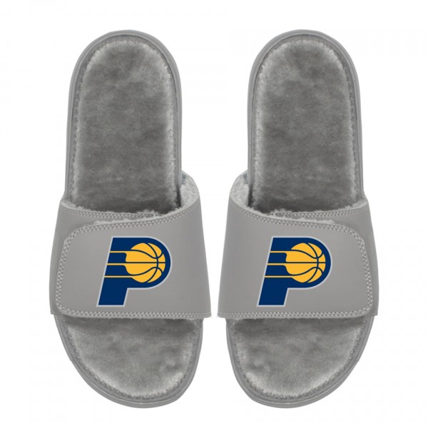 Unisex Indiana Pacers ISlide Logo Fur Slide Sandals