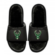 Unisex Milwaukee Bucks ISlide Logo Fur Slide Sandals