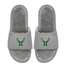 Unisex Milwaukee Bucks ISlide Logo Fur Slide Sandals