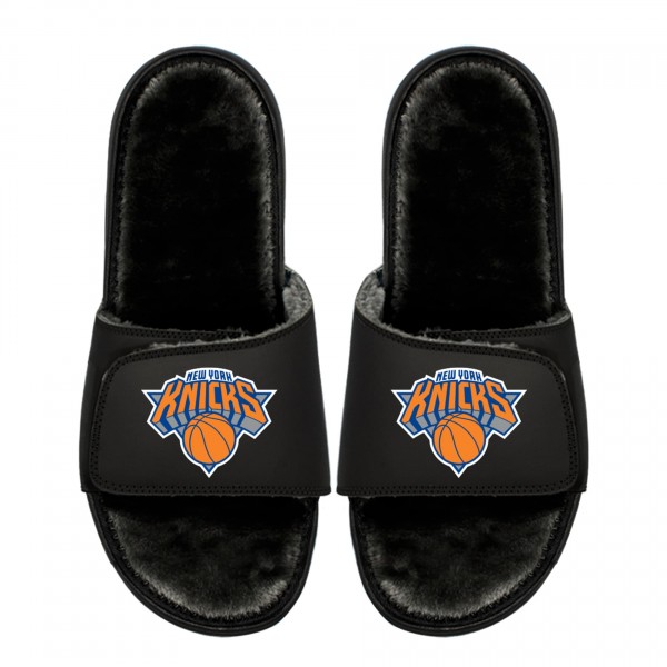 Unisex New York Knicks ISlide Logo Fur Slide Sandals