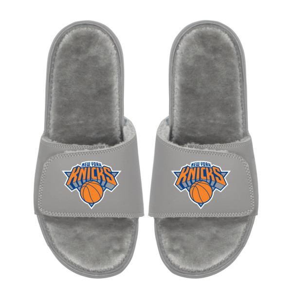 Unisex New York Knicks ISlide Logo Fur Slide Sandals