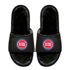 Unisex Detroit Pistons ISlide Logo Fur Slide Sandals