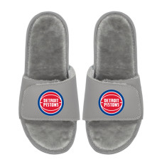 Unisex Detroit Pistons ISlide Logo Fur Slide Sandals
