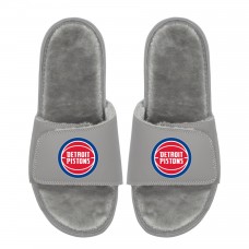 Unisex Detroit Pistons ISlide Logo Fur Slide Sandals