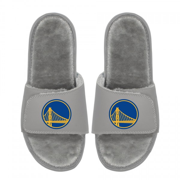 Unisex Golden State Warriors ISlide Logo Fur Slide Sandals