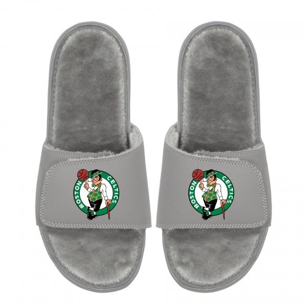 Unisex Boston Celtics ISlide Logo Fur Slide Sandals