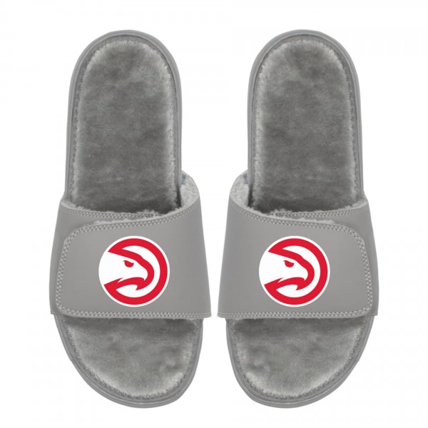 Unisex Atlanta Hawks ISlide Logo Fur Slide Sandals