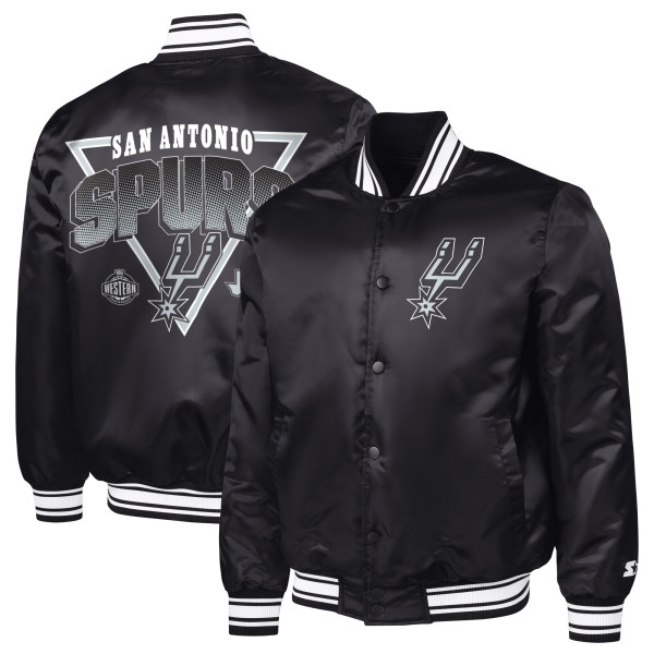 Куртка San Antonio Spurs Starter Black Triangle Full-Snap Varsity