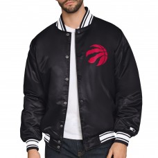 Toronto Raptors Starter Black Triangle Full-Snap Varsity Jacket