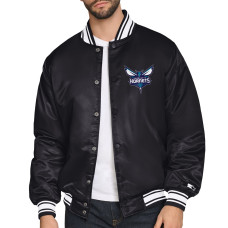 Рубашка Charlotte Hornets Starter Black Triangle Varsity Jacket