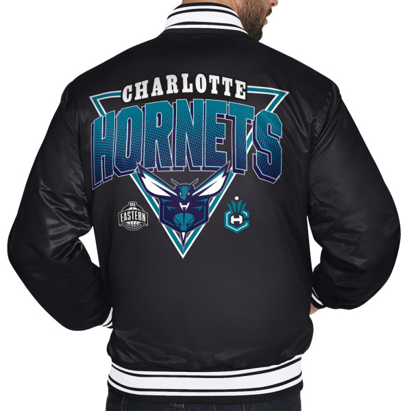 Рубашка Charlotte Hornets Starter Black Triangle Varsity Jacket