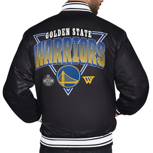 Рубашка Golden State Warriors Starter Black Triangle Varsity Jacket