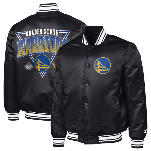 Рубашка Golden State Warriors Starter Black Triangle Varsity Jacket