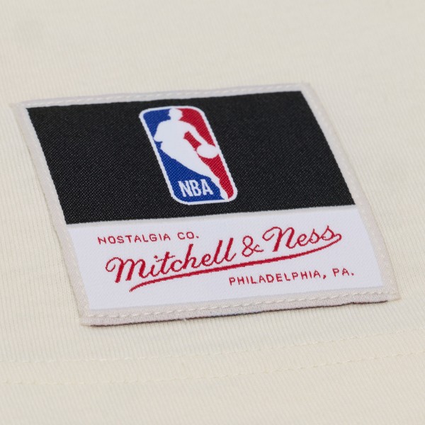 Cleveland Cavaliers Mitchell & Ness Cream Hardwood Classics Chainstitch Premium T-Shirt