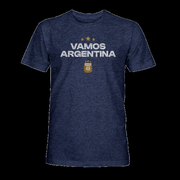 Футболка Argentina National Team 1863FC Athletic Wordmark Vintage Tri-Blend - Navy
